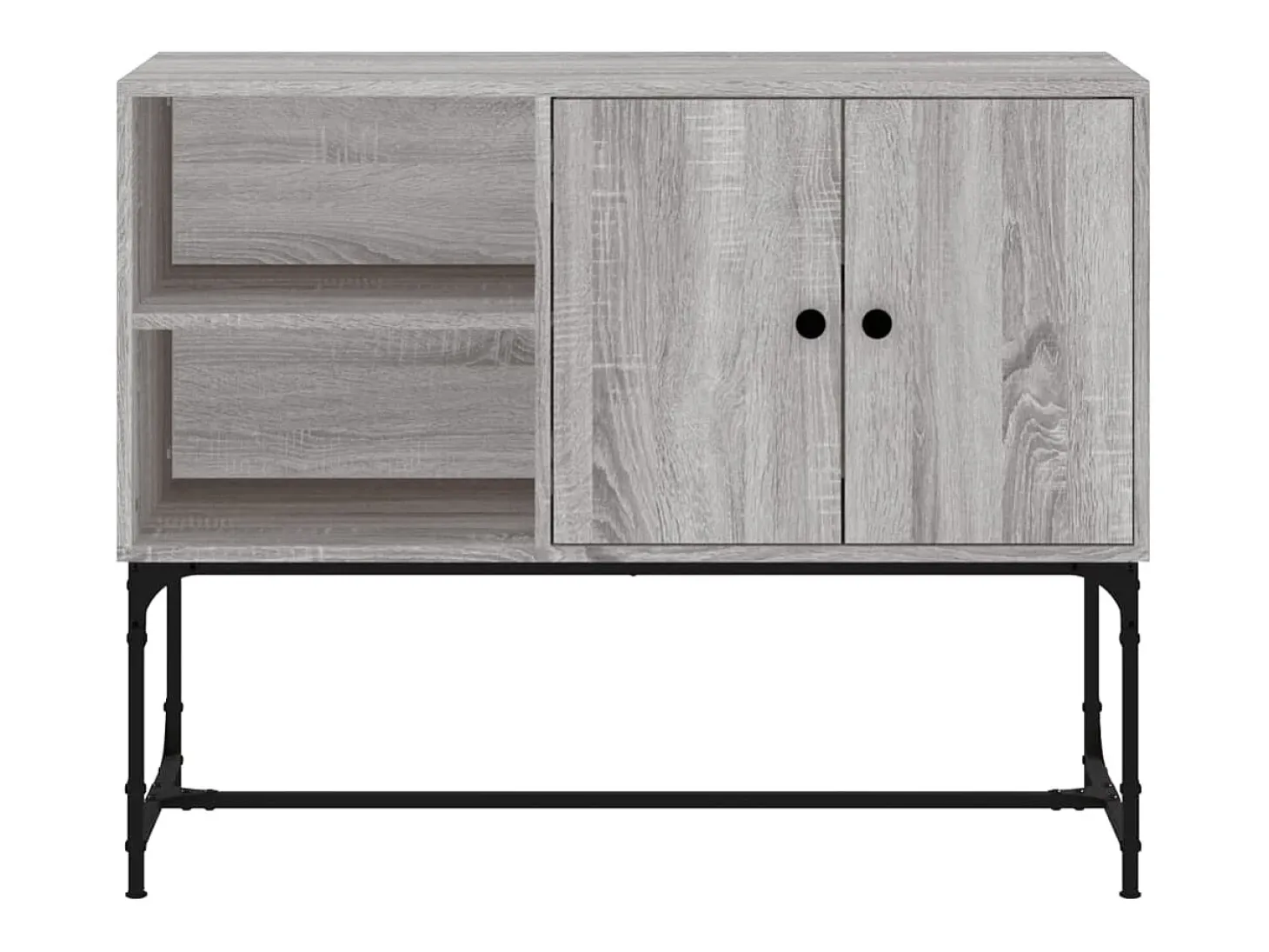 Aparador buffet cómoda armario unidad de almacenamiento organizador cocina salón salonsonoma 100 x 40 x 79,5 cm madera contrachapada gris 02_0036263