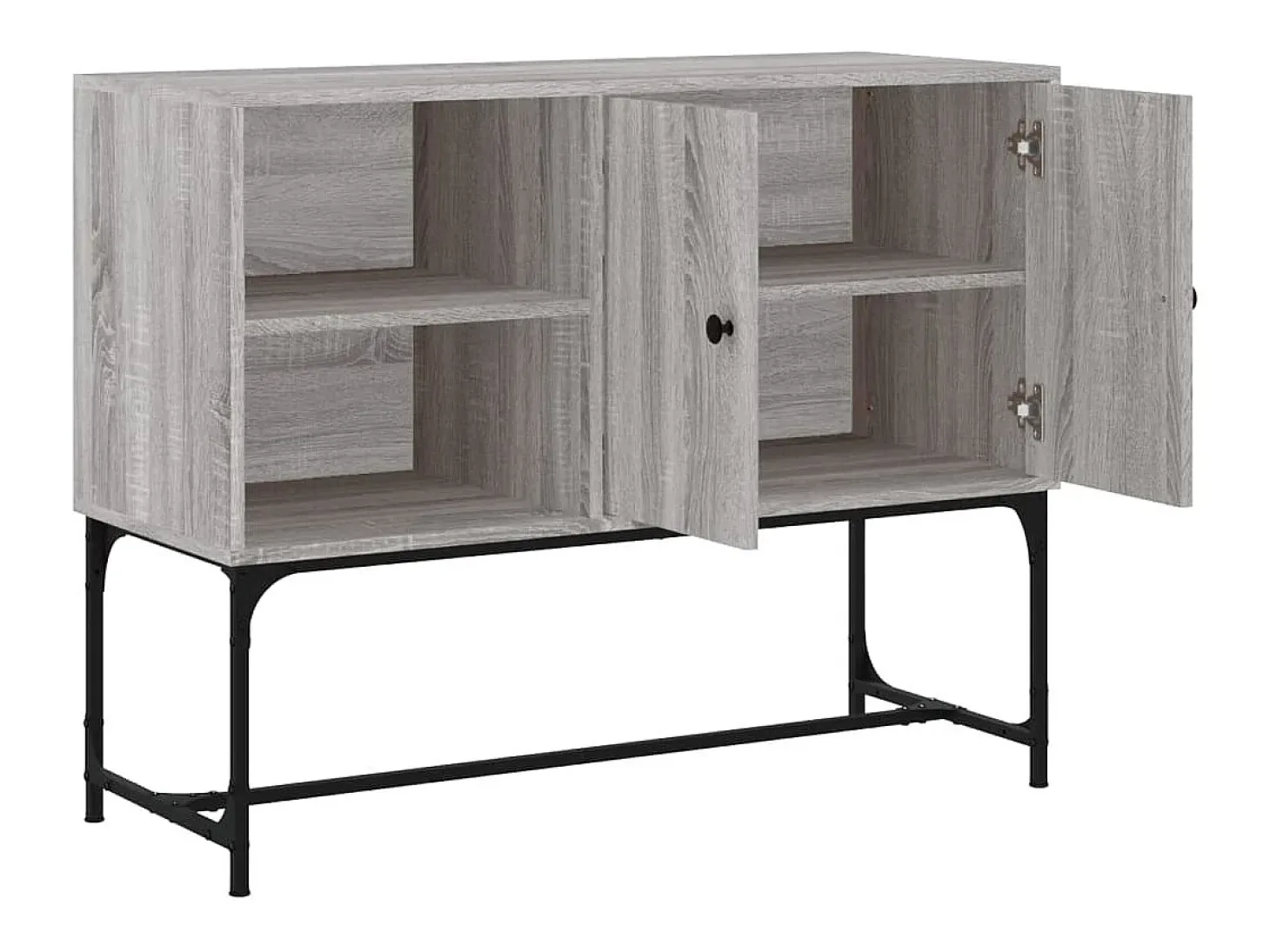 Aparador buffet cómoda armario unidad de almacenamiento organizador cocina salón salonsonoma 100 x 40 x 79,5 cm madera contrachapada gris 02_0036263