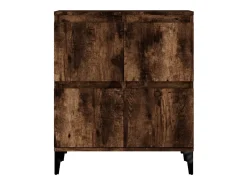 Aparador buffet cómoda armario unidad de almacenamiento organizador cocina salón salón 60 x 35 x 70 cm madera contrachapada marrón 02_0030980
