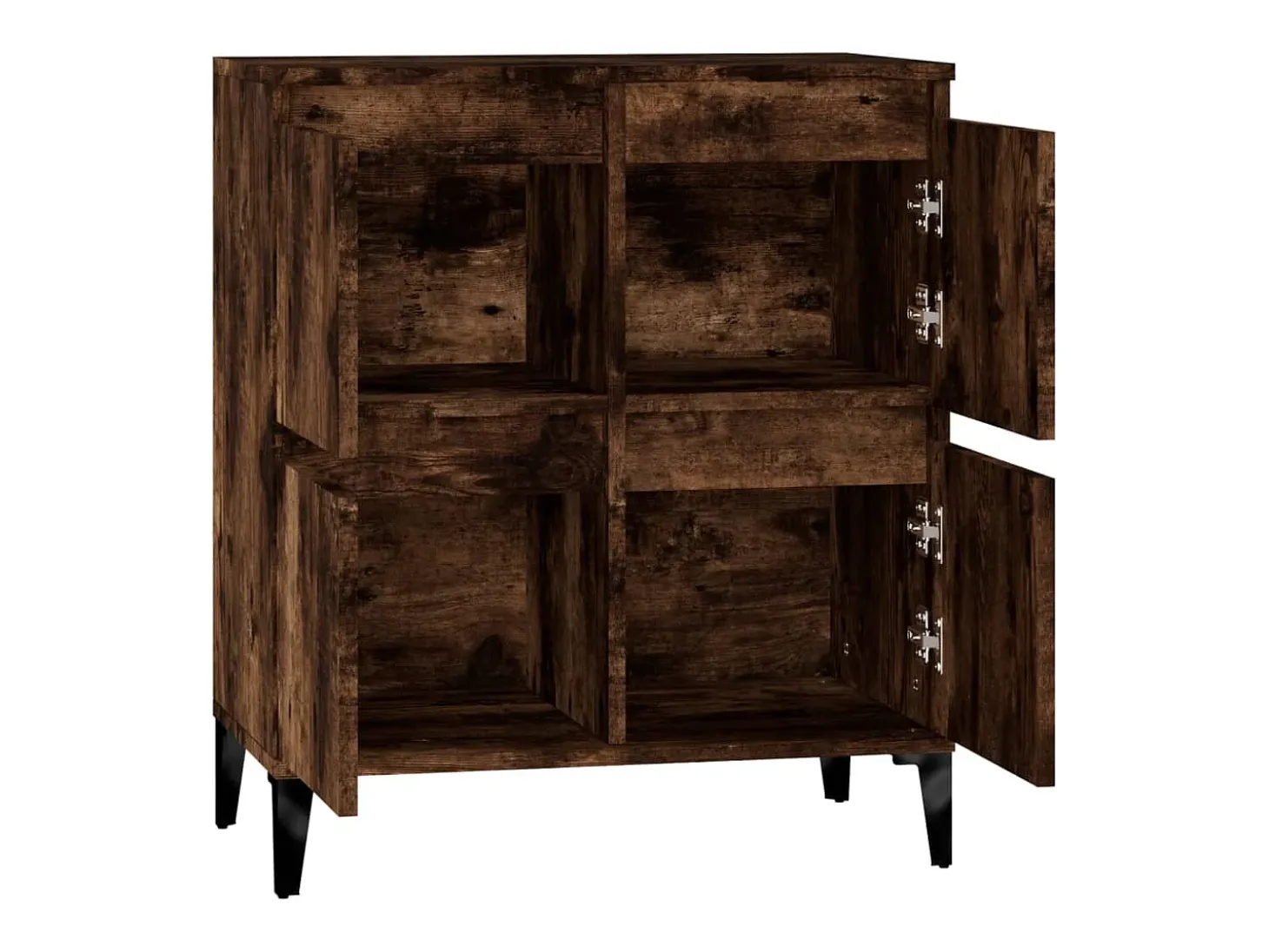 Aparador buffet cómoda armario unidad de almacenamiento organizador cocina salón salón 60 x 35 x 70 cm madera contrachapada marrón 02_0030980