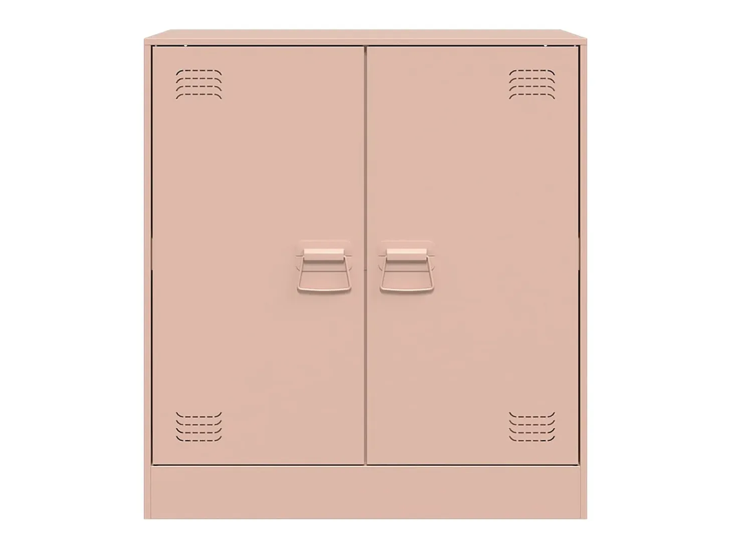 Aparador Buffet Cómoda Armario Unidad de Almacenamiento Organizador Cocina Salón Salón 67 x 39 x 73 cm Acero Rosa 02_0036207