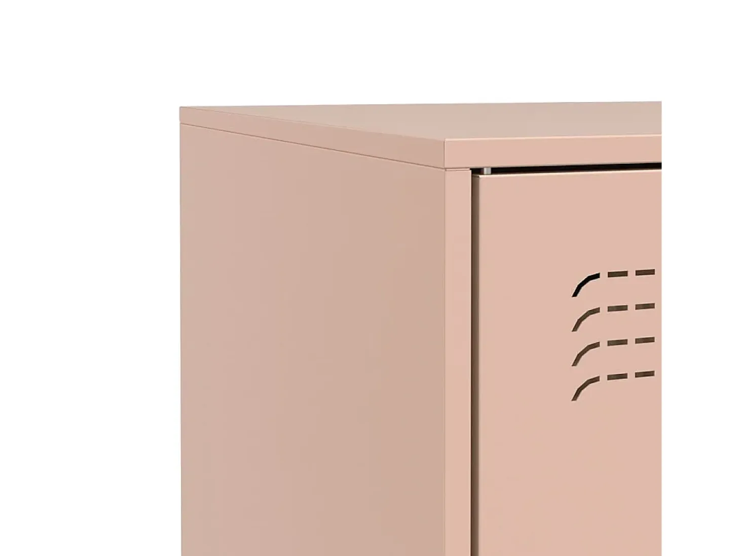 Aparador Buffet Cómoda Armario Unidad de Almacenamiento Organizador Cocina Salón Salón 67 x 39 x 73 cm Acero Rosa 02_0036207