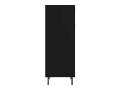 Aparador buffet cómoda armario mueble organizador cocina salón salón 34,5 x 32,5 x 90 cm madera contrachapada negra 02_0035866