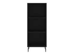 Aparador buffet cómoda armario mueble organizador cocina salón salón 34,5 x 32,5 x 90 cm madera contrachapada negra 02_0035866
