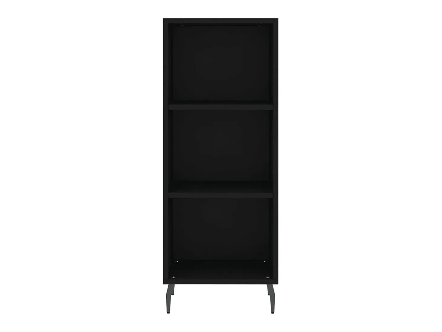Aparador buffet cómoda armario mueble organizador cocina salón salón 34,5 x 32,5 x 90 cm madera contrachapada negra 02_0035866