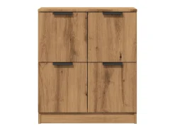 Aparador buffet cómoda armario unidad de almacenamiento organizador cocina salón sala de manualidades 60 x 30 x 70 cm madera contrachapada marrón 02_0030811