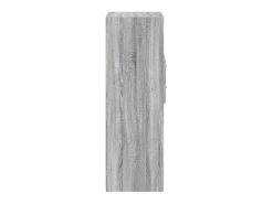 Aparador buffet cómoda armario mueble organizador cocina salón salón alto Sonoma 30 x 42,5 x 124 cm madera contrachapada gris 02_0035170