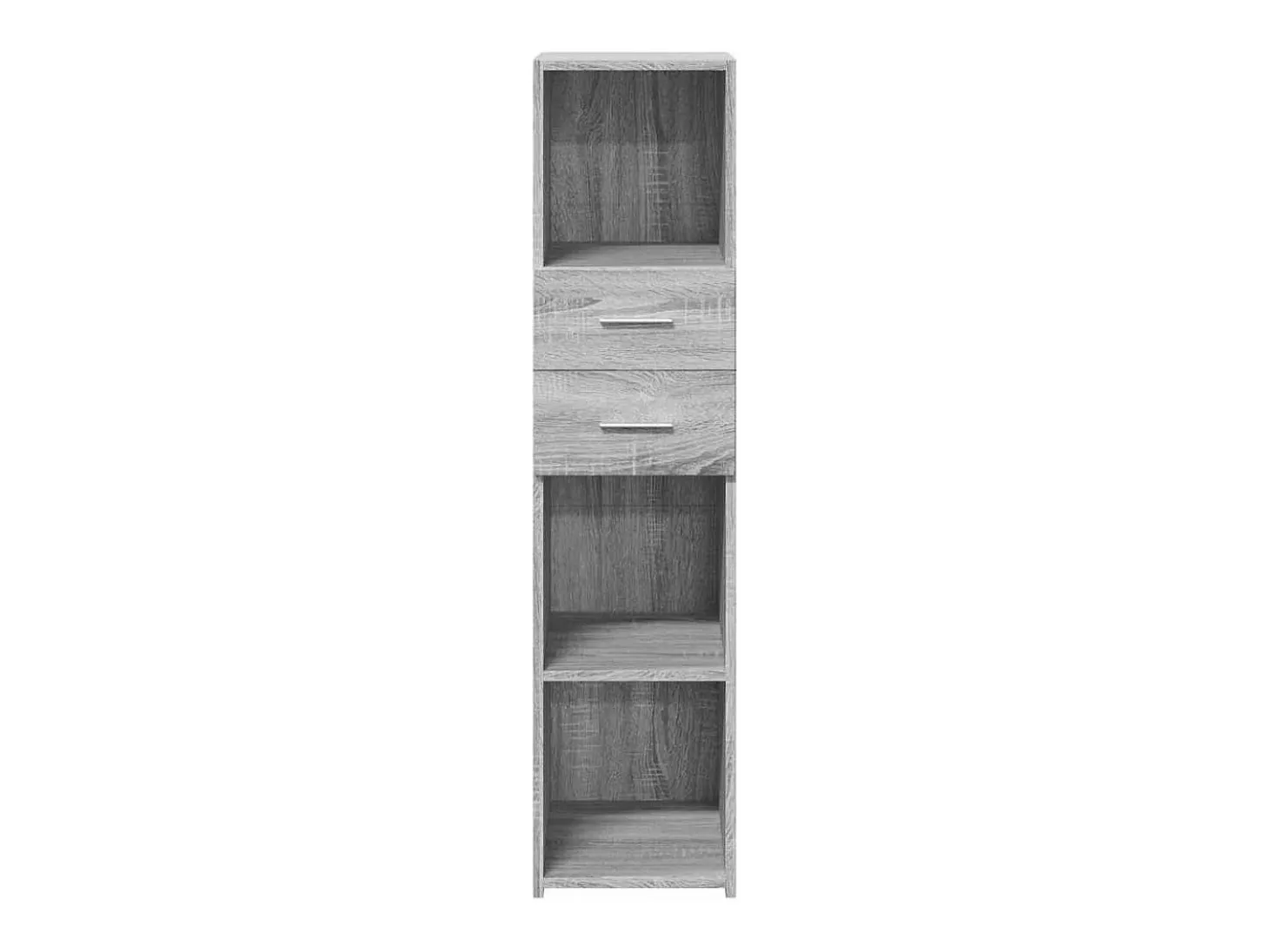 Aparador buffet cómoda armario mueble organizador cocina salón salón alto Sonoma 30 x 42,5 x 124 cm madera contrachapada gris 02_0035170