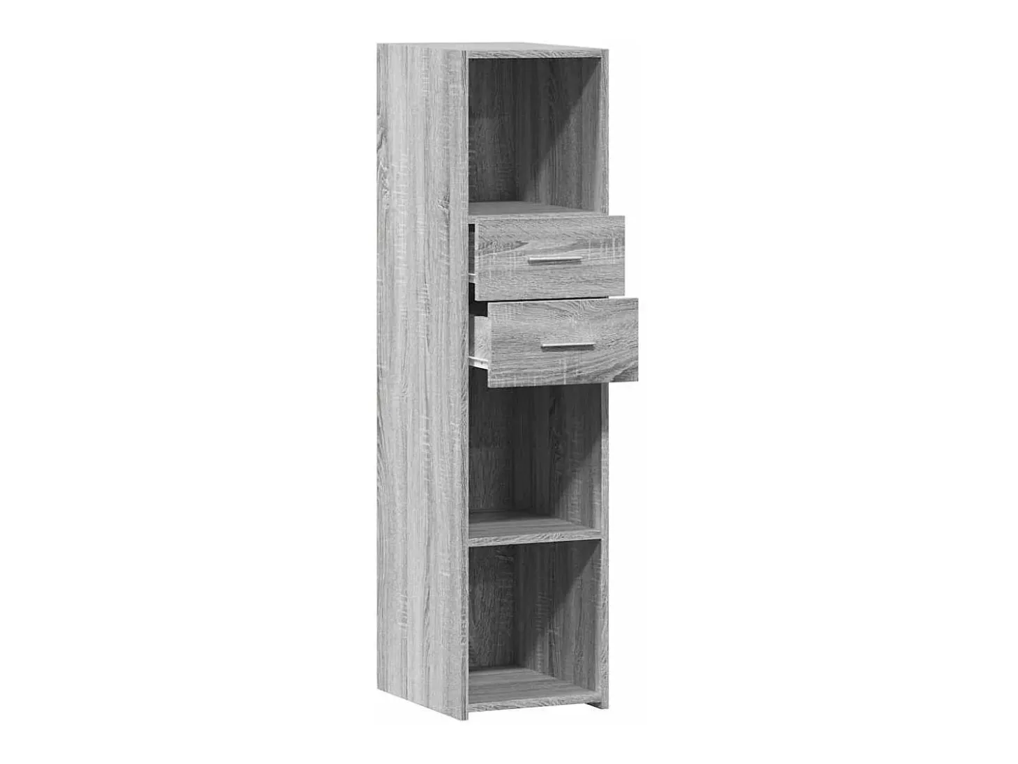Aparador buffet cómoda armario mueble organizador cocina salón salón alto Sonoma 30 x 42,5 x 124 cm madera contrachapada gris 02_0035170