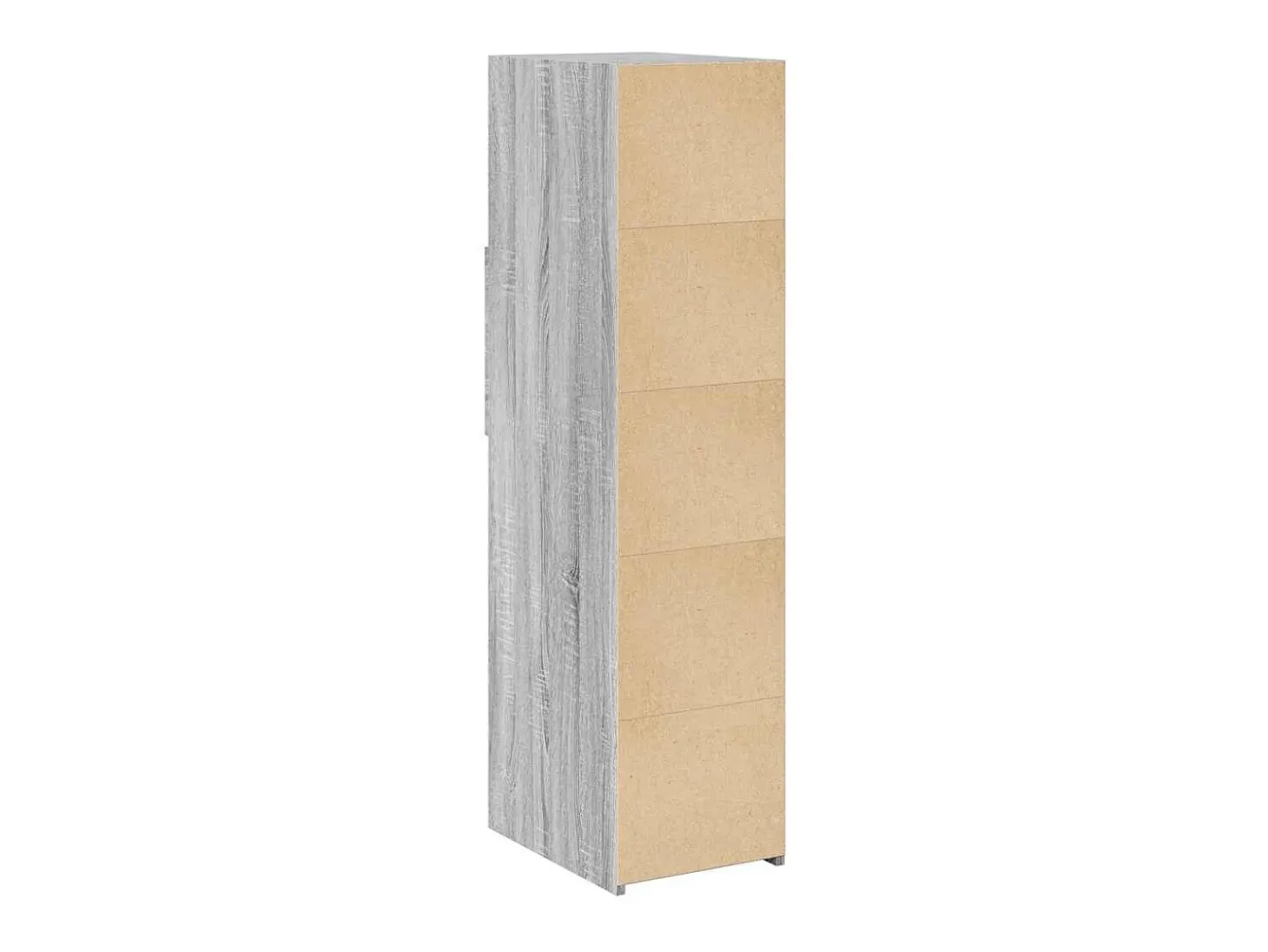 Aparador buffet cómoda armario mueble organizador cocina salón salón alto Sonoma 30 x 42,5 x 124 cm madera contrachapada gris 02_0035170