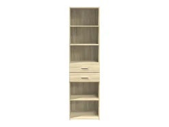 Aparador buffet cómoda armario mueble organizador cocina salón salón alto sonoma 50 x 42,5 x 185 cm madera contrachapada marrón 02_0034072