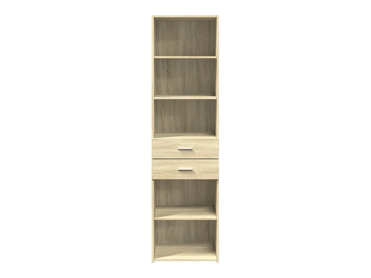 Aparador buffet cómoda armario mueble organizador cocina salón salón alto sonoma 50 x 42,5 x 185 cm madera contrachapada marrón 02_0034072
