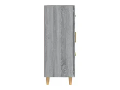 Aparador buffet cómoda armario unidad de almacenamiento organizador cocina salón salonsonoma 69,5 x 34 x 90 cm madera contrachapada gris 02_0036481