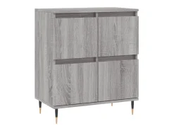 Aparador buffet cómoda armario unidad de almacenamiento organizador cocina salón salón juego de 2 sonoma madera gris 02_0036982