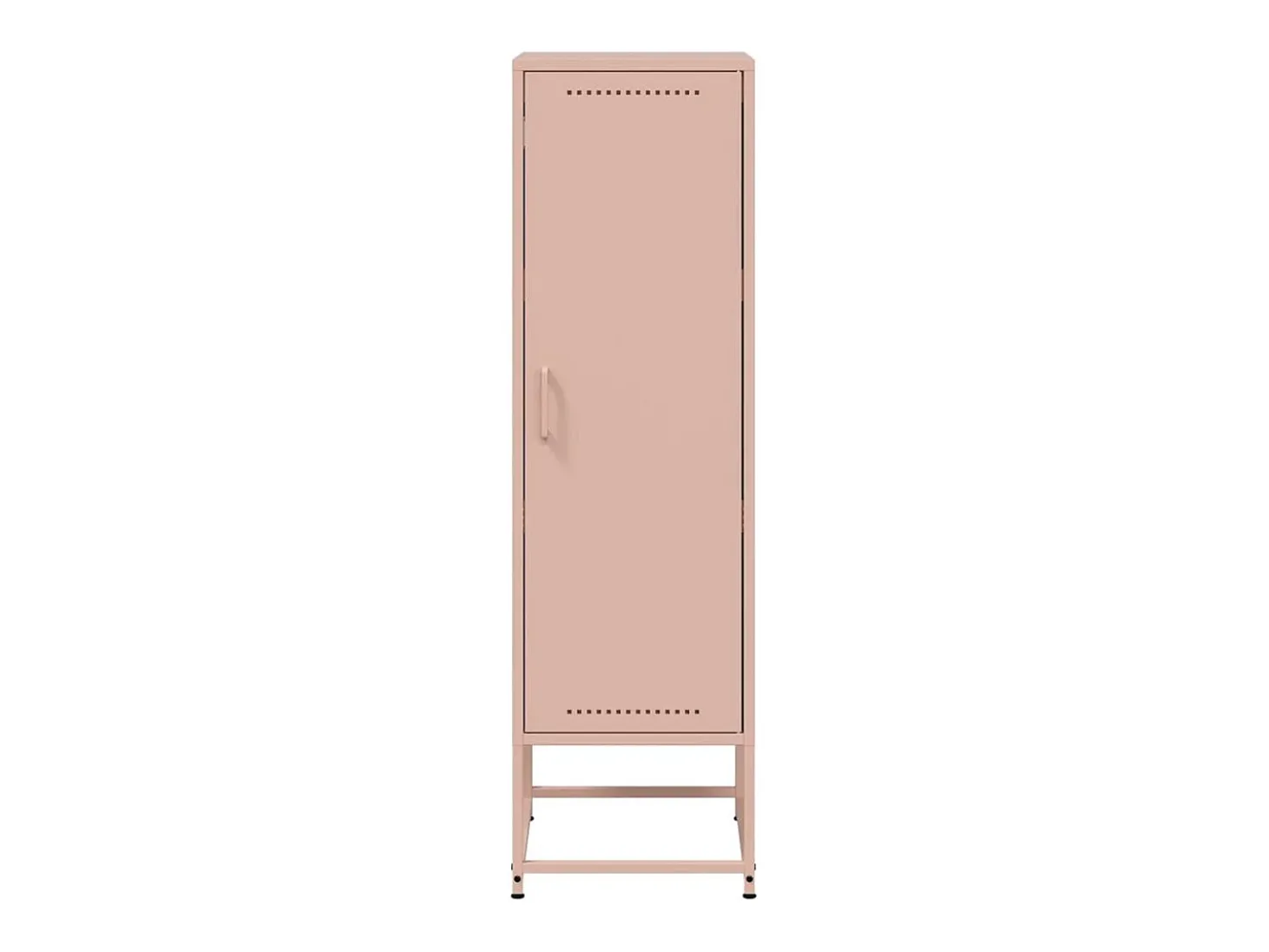 Aparador buffet cómoda armario mueble organizador cocina salón salón alto 36 x 39 x 123 cm acero rosa 02_0035156