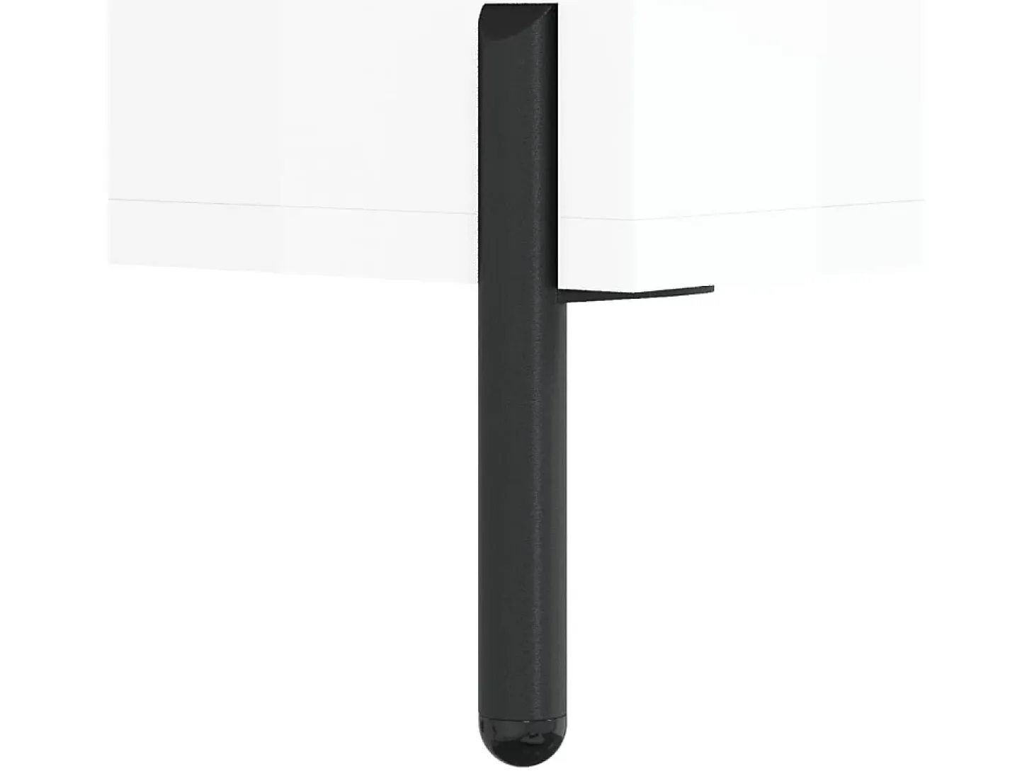 Aparador buffet cómoda armario mueble organizador cocina salón brillante 34,5 x 34 x 90 cm madera contrachapada blanco 02_0030627