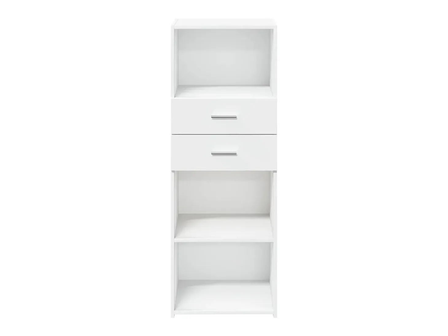 Aparador buffet cómoda armario mueble organizador cocina salón salón alto 45 x 42,5 x 124 cm madera contrachapada blanco 02_0032455