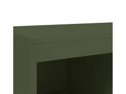 Aparador buffet cómoda armario mueble organizador cocina salón salón alto oliva 68 x 39 x 111,5 cm acero verde 02_0035646