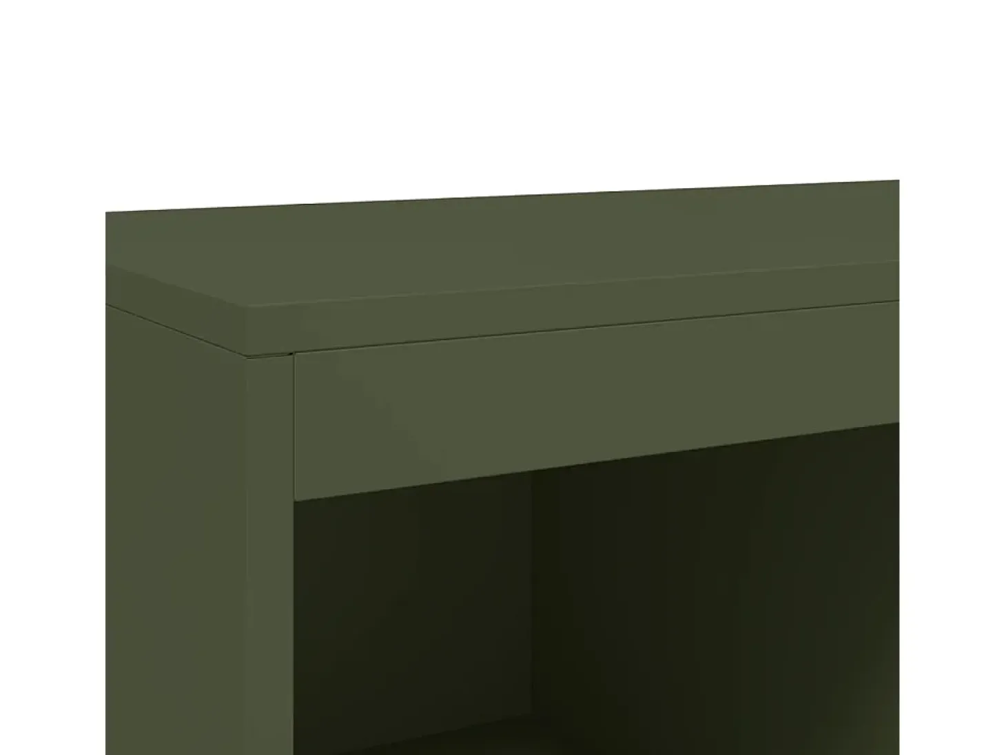 Aparador buffet cómoda armario mueble organizador cocina salón salón alto oliva 68 x 39 x 111,5 cm acero verde 02_0035646