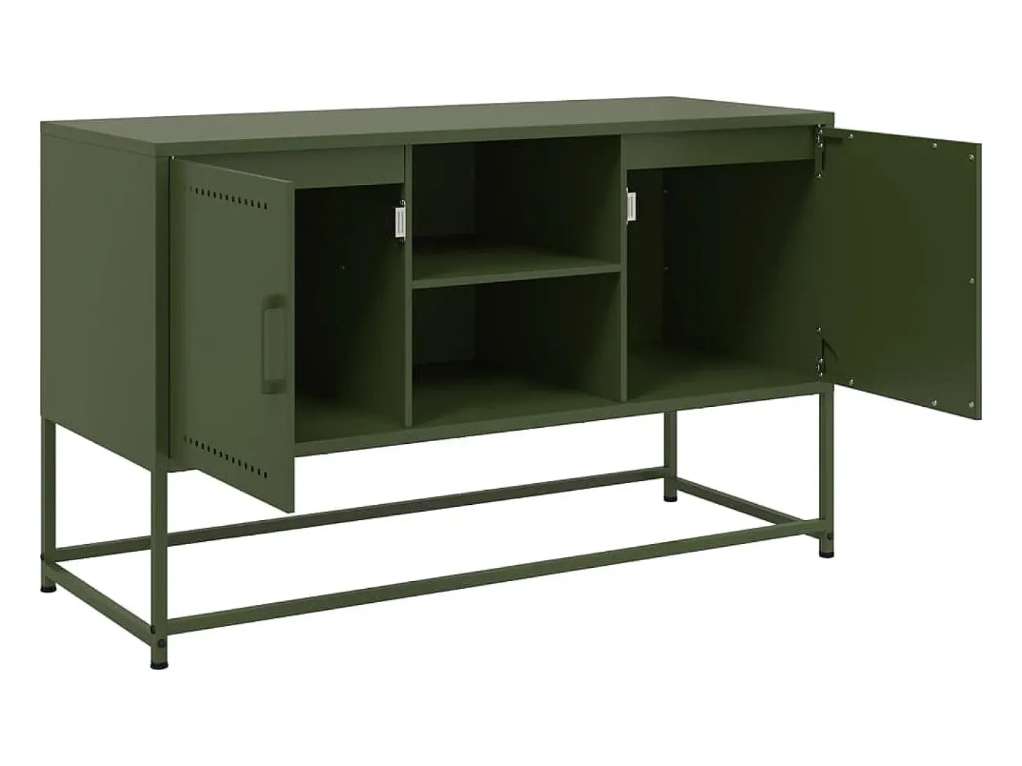 Aparador buffet cómoda armario mueble organizador cocina salón salón alto 36 x 39 x 107 cm acero blanco 02_0032438