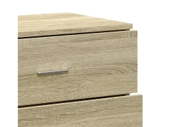 Aparador buffet cómoda gabinete unidad de almacenamiento organizador cocina sala de estar sala de estar 3 piezas madera contrachapada Sonoma marrón 02_0037115