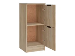 Aparador buffet cómoda gabinete unidad de almacenamiento organizador cocina sala de estar sala de estar 3 piezas madera contrachapada sonoma marrón 02_0037110