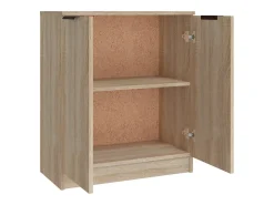 Aparador buffet cómoda gabinete unidad de almacenamiento organizador cocina sala de estar sala de estar 3 piezas madera contrachapada sonoma marrón 02_0037110