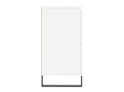 Aparador buffet cómoda gabinete unidad de almacenamiento organizador cocina salón sala de estar 3 piezas madera contrachapada blanco 02_0037001