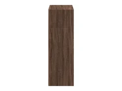 Aparador buffet cómoda mueble mueble de almacenaje organizador cocina salón salón alto 70 x 41 x 124 cm madera contrachapada marrón 02_0033922