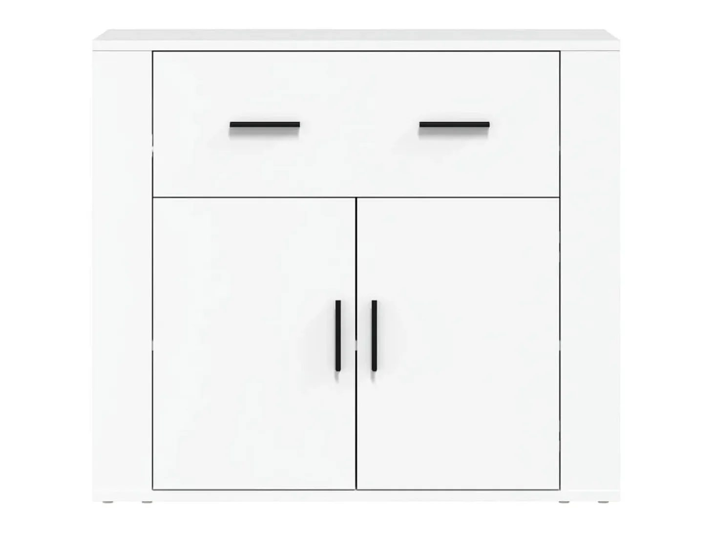 Aparador buffet cómoda mueble mueble de almacenamiento organizador cocina salón salón 80 x 33 x 70 cm madera contrachapada blanco 02_0030511