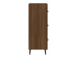 Aparador buffet cómoda mueble almacenaje organizador cocina salón salón 34,5 x 34 x 90 cm madera contrachapada marrón 02_0031204