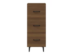 Aparador buffet cómoda mueble almacenaje organizador cocina salón salón 34,5 x 34 x 90 cm madera contrachapada marrón 02_0031204
