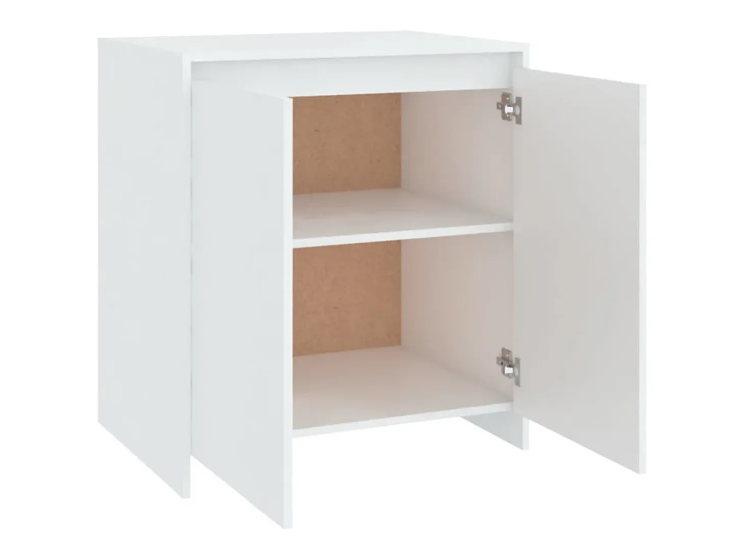 Aparador buffet cómoda mueble almacenaje organizador cocina salón salón 70 x 41 x 75 cm madera contrachapada blanco 02_0030498