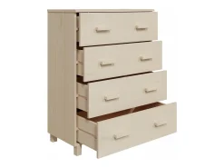 Aparador buffet cómoda mueble almacenaje organizador cocina salón salón 79 x 40 x 103,5 cm madera maciza de pino marrón 02_0032175