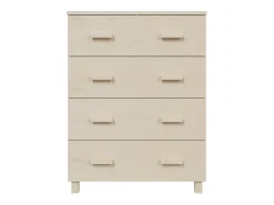 Aparador buffet cómoda mueble almacenaje organizador cocina salón salón 79 x 40 x 103,5 cm madera maciza de pino marrón 02_0032175