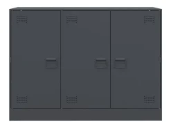 Aparador buffet cómoda mueble mueble de almacenaje organizador cocina salón salón 99 x 39 x 73 cm acero antracita 02_0029714