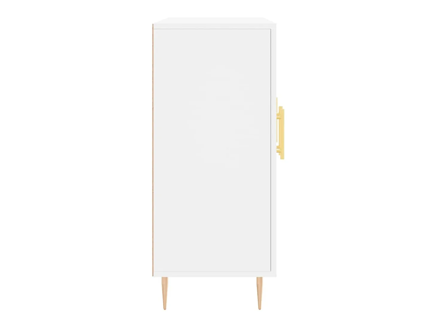 Aparador buffet cómoda mueble mueble de almacenaje organizador cocina salón salón 90 x 34 x 80 cm madera contrachapada blanco 02_0030532