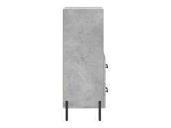 Aparador buffet cómoda mueble mueble de almacenaje organizador cocina salón salón 34,5 x 34 x 90 cm madera contrachapada gris 02_0031916