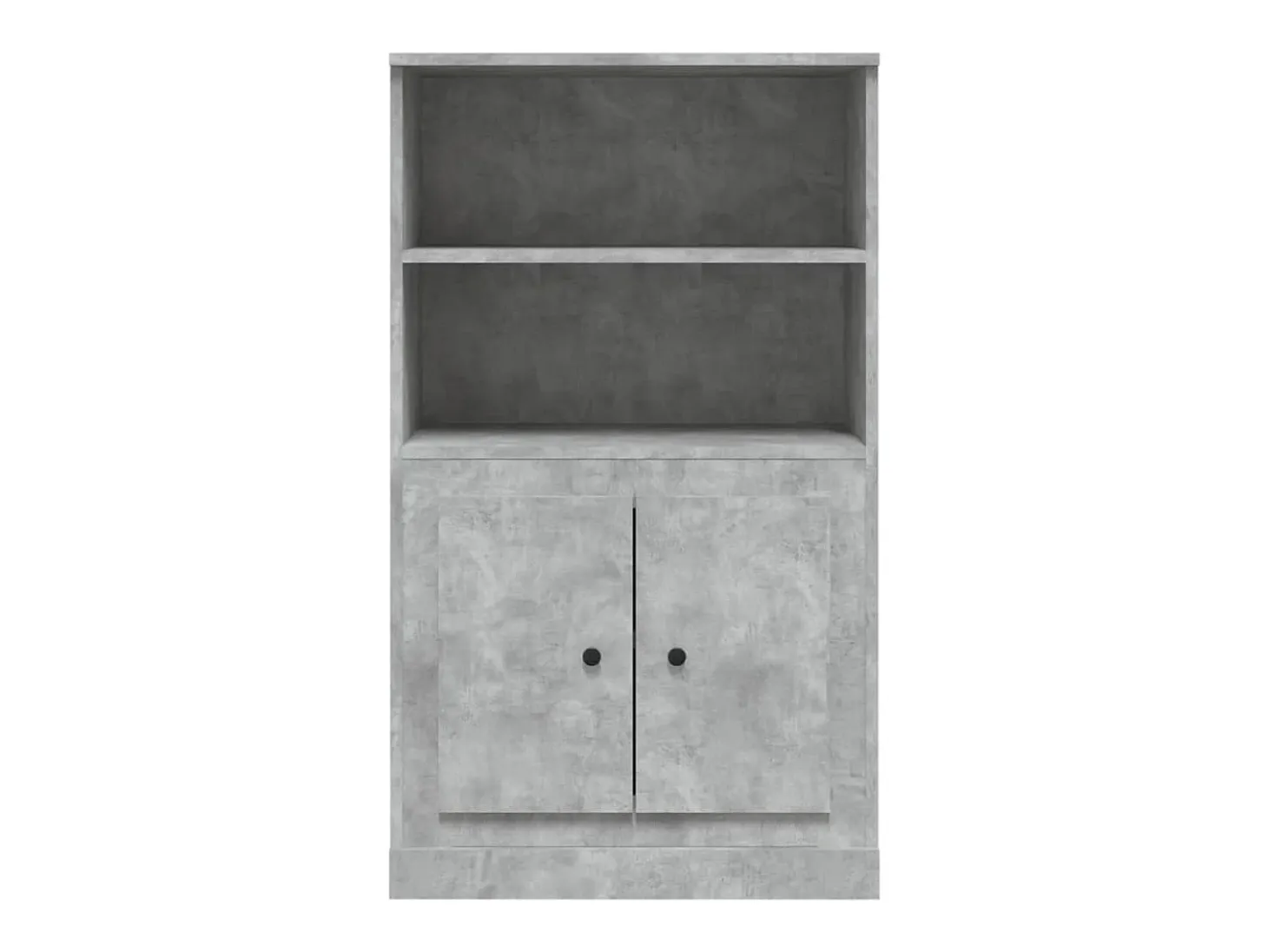 Aparador buffet cómoda mueble mueble de almacenaje organizador cocina salón salón alto 60 x 35,5 x 103,5 cm madera contrachapada gris 02_0034454