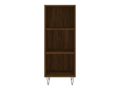 Aparador buffet cómoda mueble mueble de almacenaje organizador cocina salón salón 34,5 x 32,5 x 90 cm madera contrachapada marrón 02_0031192