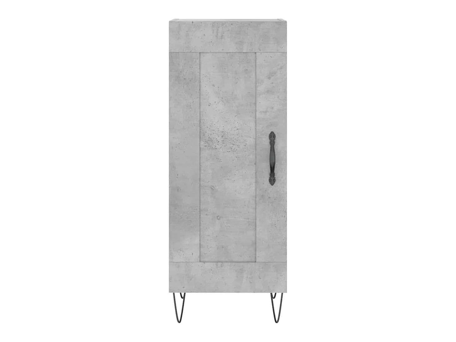 Aparador buffet cómoda mueble mueble de almacenamiento organizador cocina salón salón 34,5 x 34 x 90 cm madera contrachapada gris 02_0031887