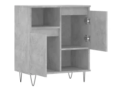 Aparador buffet cómoda mueble mueble de almacenaje organizador cocina salón salón 60 x 35 x 70 cm madera contrachapada gris 02_0031987