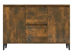 Aparador buffet cómoda mueble mueble de almacenaje organizador cocina salón salón 104 x 35 x 70 cm madera contrachapada marrón 02_0030856