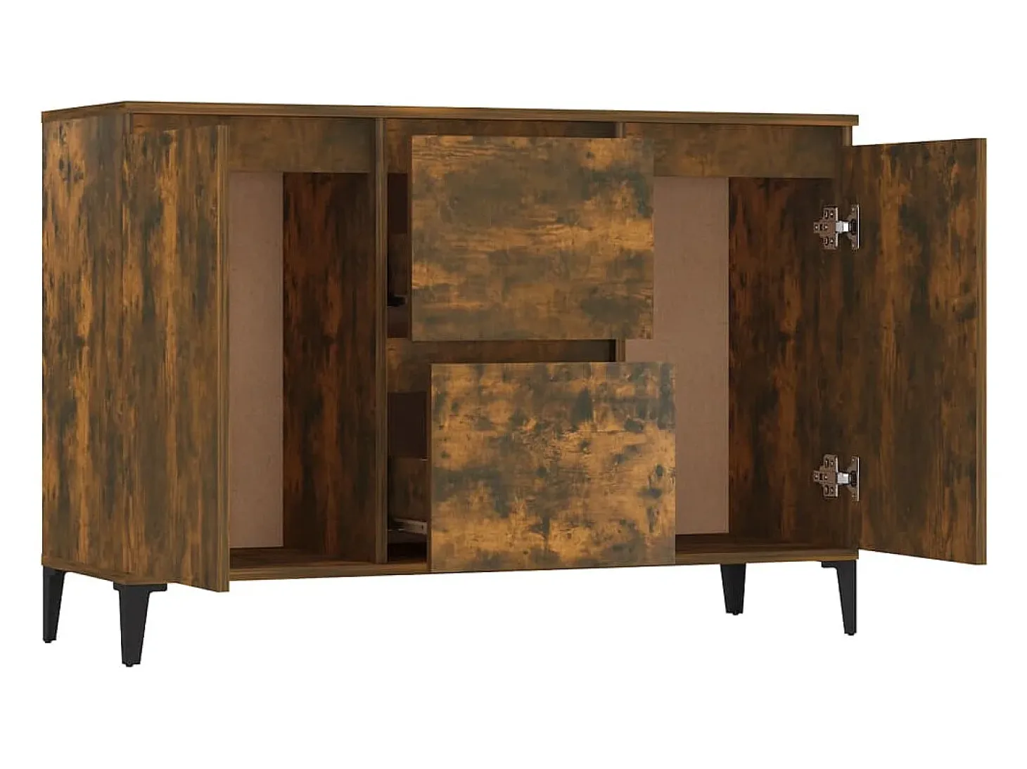 Aparador buffet cómoda mueble mueble de almacenaje organizador cocina salón salón 104 x 35 x 70 cm madera contrachapada marrón 02_0030856