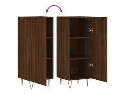 Aparador buffet cómoda mueble mueble de almacenaje organizador cocina salón salón 34,5 x 34 x 90 cm madera contrachapada marrón 02_0031228