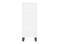 Aparador buffet cómoda mueble mueble de almacenaje organizador cocina salón salón 34,5 x 32,5 x 90 cm madera contrachapada blanco 02_0030232