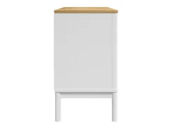 Aparador buffet cómoda mueble almacenaje organizador cocina salón salón FLORO 114 x 43 x 74 cm madera maciza de pino blanco 02_0031756