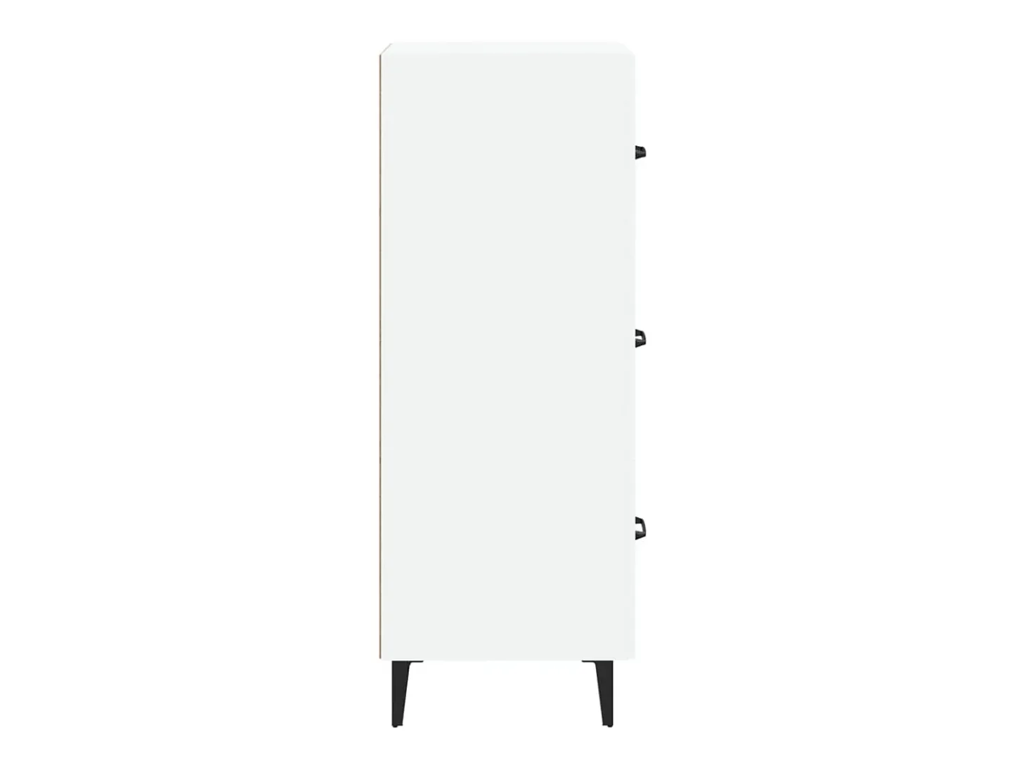 Aparador buffet cómoda mueble mueble de almacenaje organizador cocina salón salón 34,5 x 34 x 90 cm madera contrachapada blanco 02_0030248