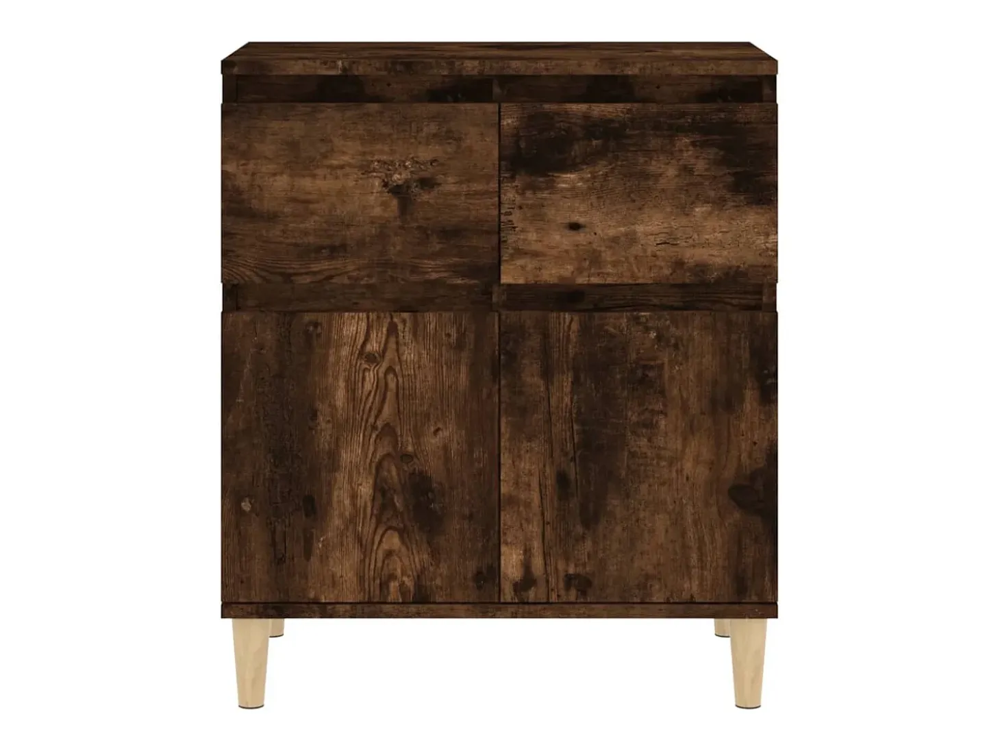 Aparador buffet cómoda mueble mueble de almacenamiento organizador cocina salón salón 60 x 35 x 70 cm madera contrachapada marrón 02_0030977