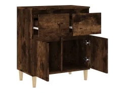 Aparador buffet cómoda mueble mueble de almacenamiento organizador cocina salón salón 60 x 35 x 70 cm madera contrachapada marrón 02_0030977
